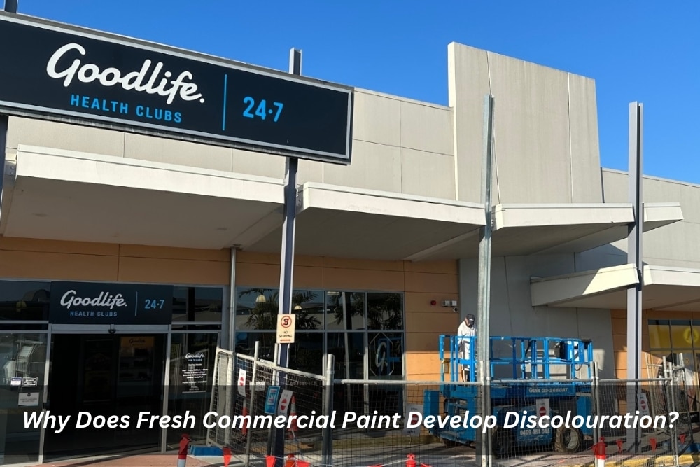 Image presents Why Does Fresh Commercial Paint Develop Discolouration